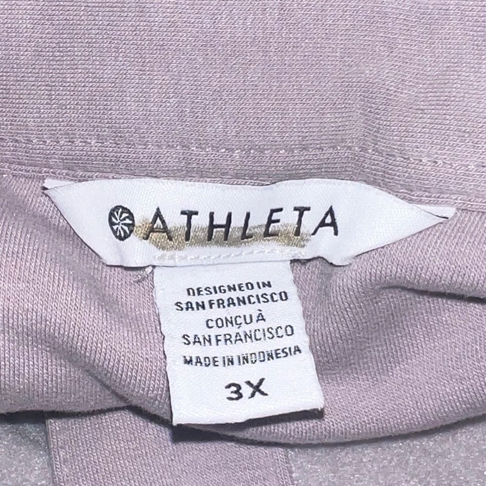 Athleta Plus Size Retroplush Shirt Jacket Tinsel Purple 3X NWOT - Picture 8 of 9